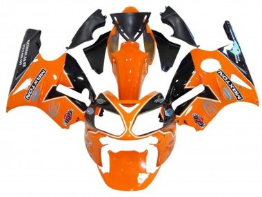 Carenados Moto Kawasaki ZX12R 2000-2001 - Naranja Negro Blanco Maxton Asequibles