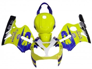 Carenados Moto Kawasaki ZX12R 2000-2001 - Amarillo Blanco Azul Corona Extra Asequibles