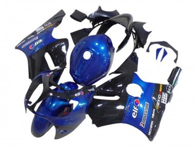 Carenados Moto Kawasaki ZX12R 2002-2006 - Azul Negro Brillante Elf Bridgestone Asequibles