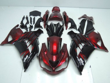 Carenado Moto Kawasaki ZX14R ZZR1400 2012-2024 - Rojo Negro Brillante Blanco Ninja Asequibles