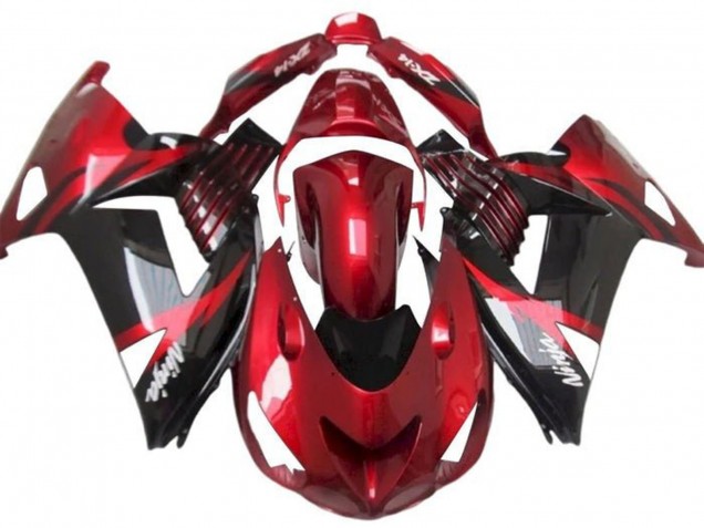 Carenados Moto Kawasaki ZX14R ZZR1400 2012-2024 - Rojo Negro Brillante Blanco Ninja Asequibles
