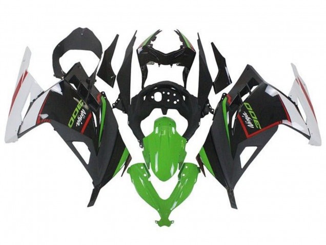 Carenados Moto Kawasaki EX300 2013-2024 - Blanco Rojo Verde Negro Asequibles