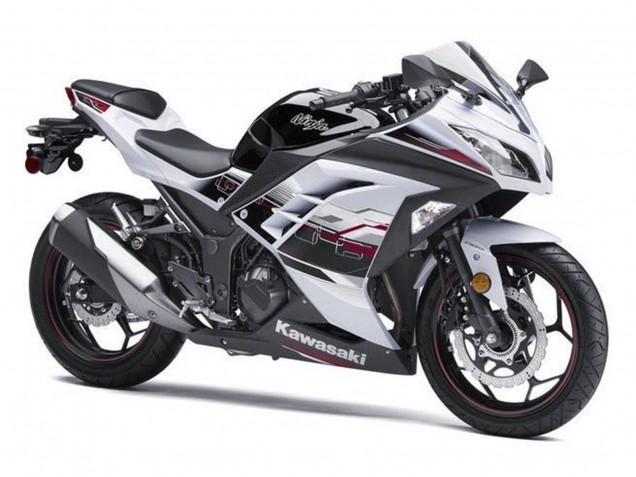 Carenados Moto Kawasaki EX300 2013-2024 - Blanco Negro Rojo Accents Asequibles