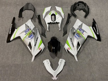 Carenados Moto Kawasaki EX300 2013-2024 - Blanco Plata Verde Negro Asequibles