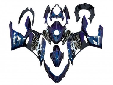 Carenados Moto Kawasaki Ninja 400 2018-2024 - Azul Blanco Honeycomb Asequibles