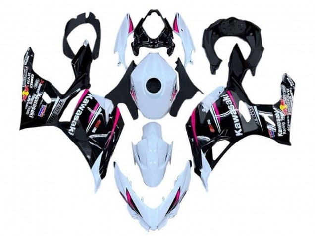 Carenados Moto Kawasaki Ninja 400 2018-2024 - Blanco Rosa Negro Asequibles