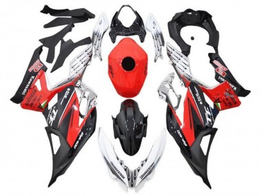 Carenados Moto Kawasaki Ninja 400 2018-2024 - Blanco Rojo Negro Asequibles