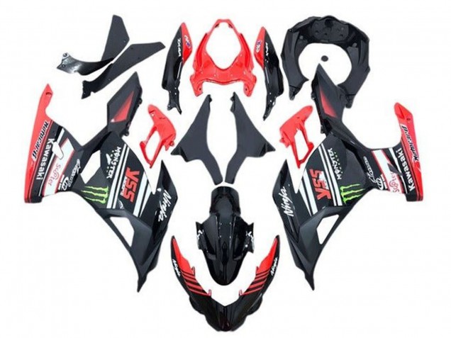 Carenados Moto Kawasaki Ninja 400 2018-2024 - Rojo Negro Verde Monstruo Asequibles