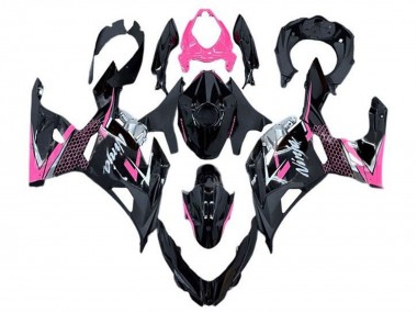 Carenado Moto Kawasaki Ninja 400 2018-2024 - Negro Brillante Rosa Blanco Asequibles