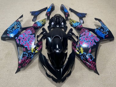Carenados Moto Kawasaki Ninja 400 2018-2024 - Negro Azul Jinx Asequibles