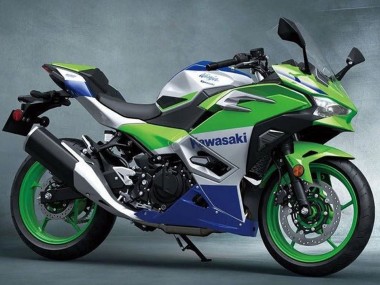 Carenados Moto Kawasaki Ninja 500 EX500R 2024-2025 - Plata Verde Azul Asequibles