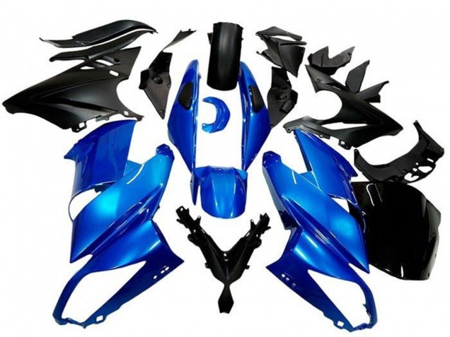 Carenados Moto Kawasaki Ninja 650 EX650 2009-2011 - Azul Negro Mate Asequibles