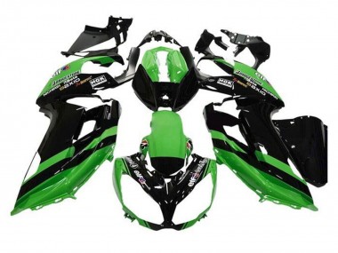 Carenados Moto Kawasaki Ninja 650 EX650 2012-2016 - Verde Negro Raya Asequibles