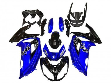 Carenados Moto Kawasaki Ninja 650 EX650 2012-2016 - Azul Negro Brillante Asequibles