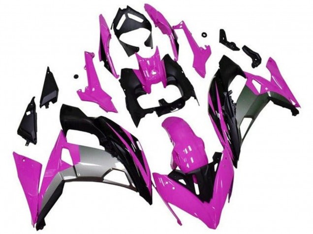 Carenados Moto Kawasaki Ninja 650 EX650 2017-2019 - Rosa Negro Gris Asequibles