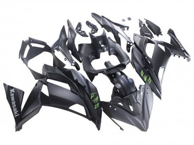 Carenados Moto Kawasaki Ninja 650 EX650 2017-2019 - Negro Mate Verde Asequibles