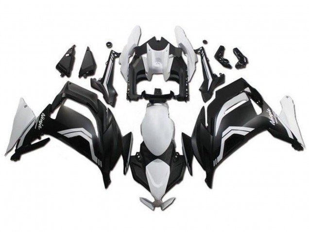 Carenados Moto Kawasaki Ninja 650 EX650 2020-2025 - Blanco Negro Mate Asequibles