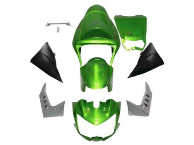 Carenados Moto Kawasaki Z1000 2003-2006 - Verde Negro Mate Asequibles