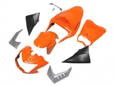 Carenados Moto Kawasaki Z1000 2003-2006 - Naranja Negro Mate Asequibles