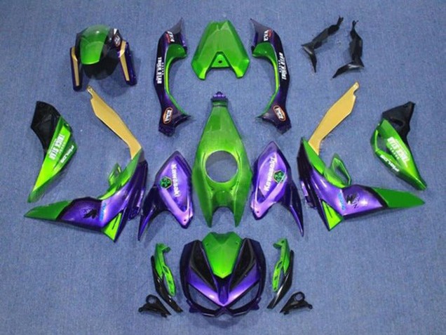 Carenados Moto Kawasaki Z1000 2014-2019 - Verde Amarillo Púrpura Negro Asequibles