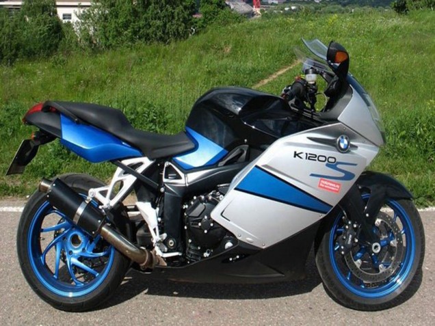 Carenados Moto BMW K1200S 2005-2010 - Plata Azul Negro Asequibles