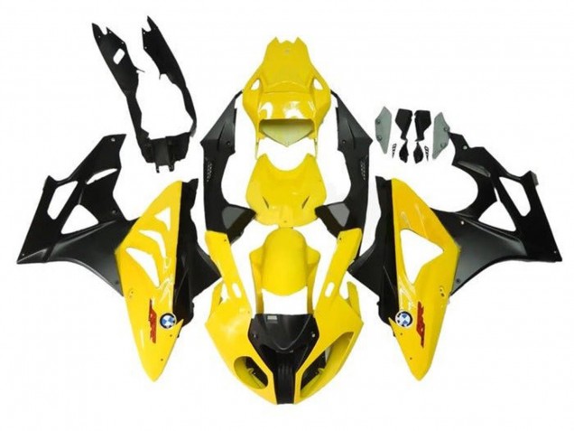 Carenados Moto BMW S1000RR 2009-2014 - Amarillo Negro Mate Asequibles
