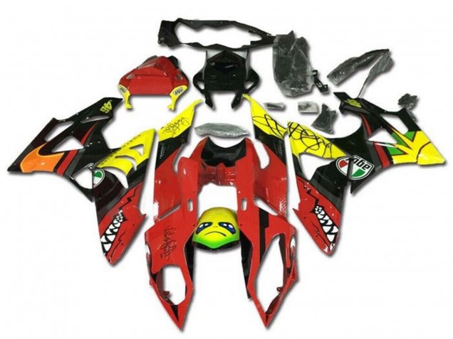 Carenados Moto BMW S1000RR 2009-2014 - Amarillo Rojo Negro Tiburón Asequibles