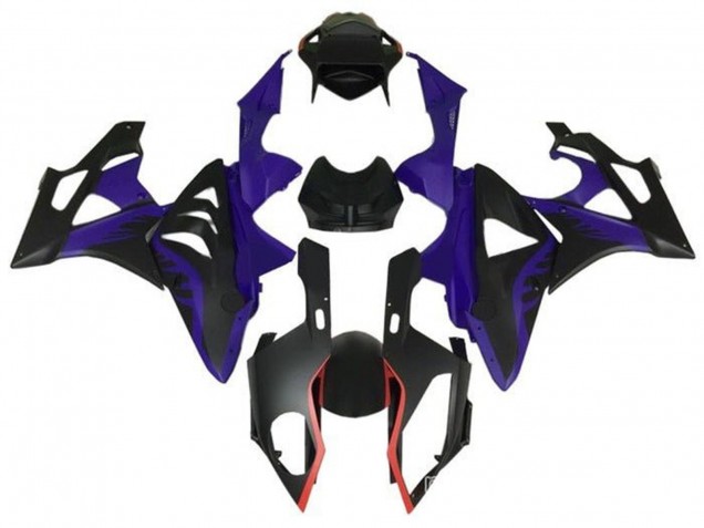 Carenados Moto BMW S1000RR 2009-2014 - Púrpura Rojo Negro Mate Asequibles