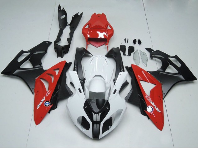 Carenados Moto BMW S1000RR 2009-2014 - Blanco Rojo Negro Mate Asequibles