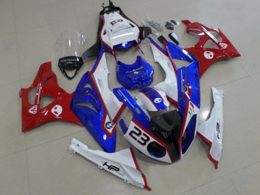 Carenados Moto BMW S1000RR 2009-2014 - Blanco Rojo Azul HP Asequibles
