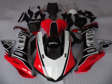 Carenados Moto Yamaha YZF R1 2015-2019 - Blanco Rojo Negro Motul YSP Asequibles