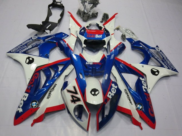 Carenados Moto BMW S1000RR 2009-2014 - Blanco Rojo Azul OroBet Asequibles
