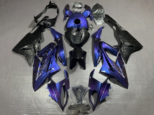 Carenados Moto BMW S1000RR 2015-2016 - Púrpura Falso Falsificado FibraCarbono Asequibles