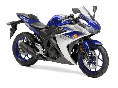 Carenados Moto Yamaha YZF R3 2015-2018 - Plata Azul Negro Asequibles