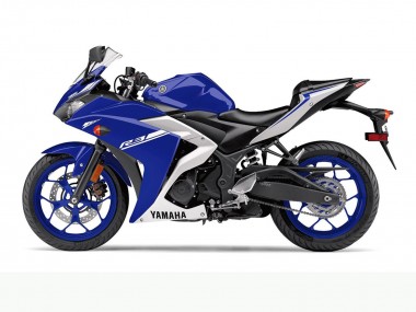Carenados Moto Yamaha YZF R3 2015-2018 - Azul Blanco Asequibles