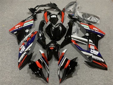 Carenados Moto BMW S1000RR 2015-2016 - Blanco Rojo Azul Negro Brillante Raya Asequibles