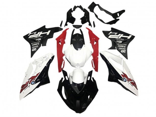 Carenados Moto BMW S1000RR 2015-2016 - Blanco Rojo Negro HP RR Asequibles