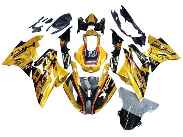 Carenados Moto BMW S1000RR 2015-2016 - Oro Negro Tyco Asequibles