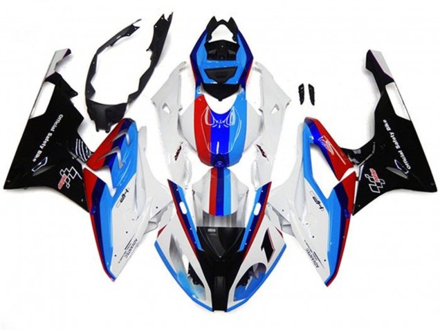 Carenados Moto BMW S1000RR 2017-2018 - Blanco Azul Rojo Negro Raya Asequibles