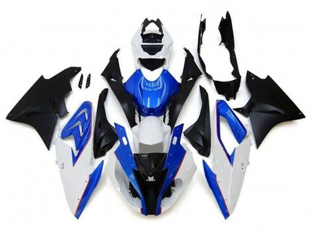 Carenados Moto BMW S1000RR 2017-2018 - Blanco Azul Negro Mate Asequibles