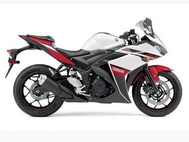 Carenados Moto Yamaha YZF R3 2015-2018 - Blanco Rojo Negro Asequibles
