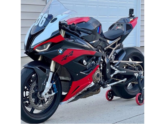 Carenados Moto BMW S1000RR 2019-2022 - Rojo Negro Blanco Asequibles