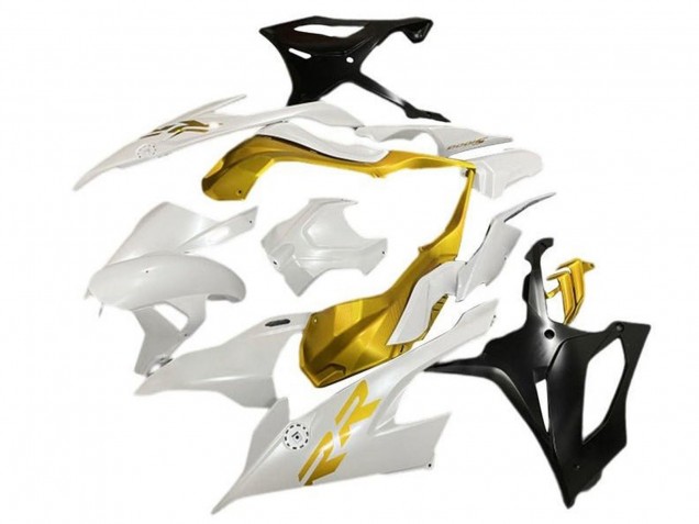 Carenados Moto BMW S1000RR 2019-2022 - Blanco Oro Negro Mate Asequibles