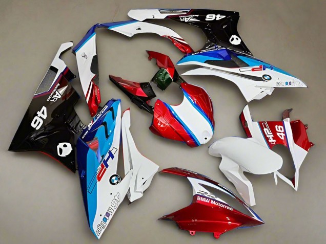 Carenados Moto BMW S1000RR 2019-2022 - Blanco Rojo Azul HP Asequibles