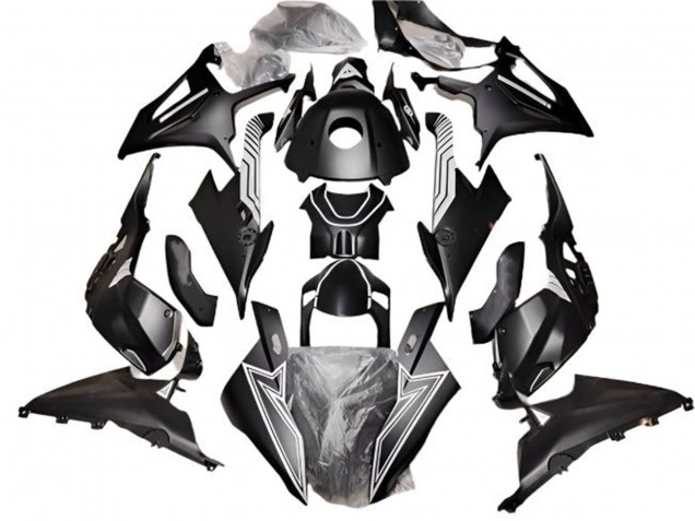 Carenados Moto BMW S1000RR 2019-2022 - Negro Mate Blanco Línea Asequibles