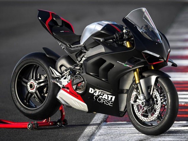 Carenados Moto Ducati Panigale V4 V4S 2022-2024 - Negro Mate Plata Rojo Asequibles