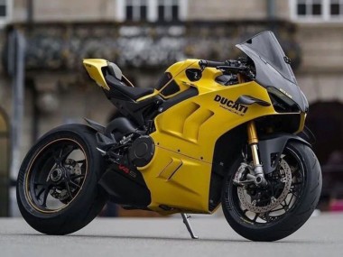 Carenados Moto Ducati Panigale V4 V4S 2022-2024 - Amarillo Negro Asequibles