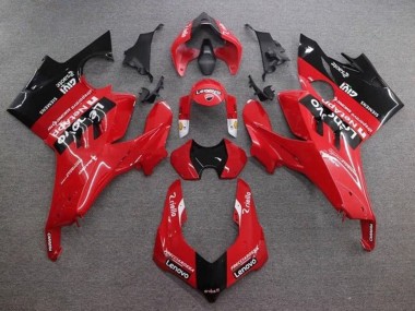 Carenados Moto Ducati Panigale V4 V4S 2020-2021 - Rojo Negro Brillante Lenovo Asequibles