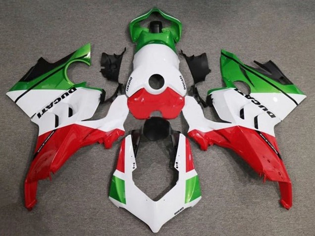 Carenados Moto Ducati Panigale V4 V4S 2020-2021 - Blanco Rojo Verde Negro Asequibles