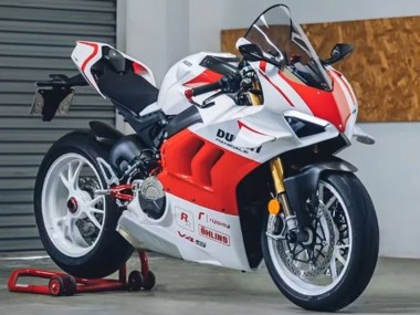 Carenados Moto Ducati Panigale V4 V4S 2020-2021 - Blanco Rojo Asequibles
